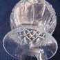 Clear Cut Glass Lamp Globe Shade Open Ends 5 In Tall 2.5 In Diameter Opening