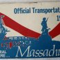 Vintage Official Massachusetts Map Road Highway Transportation 1976 Bicentennial Dukakis
