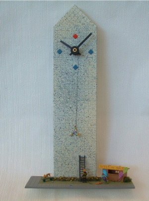 Hand Made Scale Model Washington Monument & Kite Flying Clock
