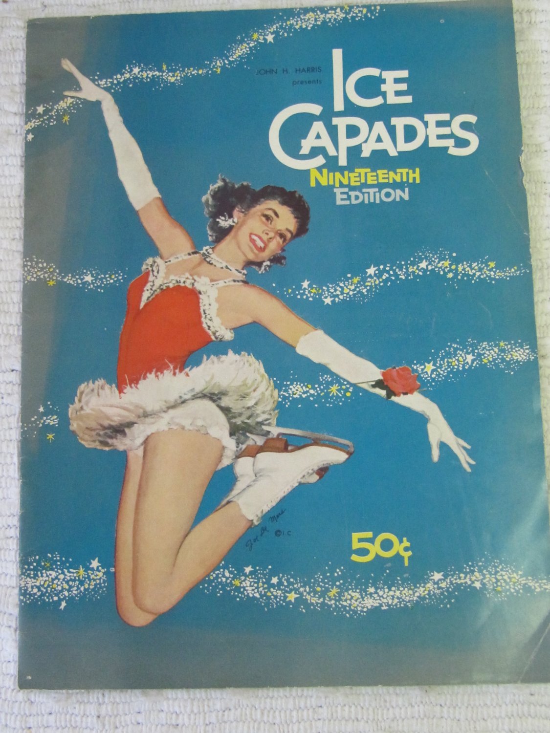 Vintage Ice Capades 1958 1959 Season 19th Ed. Program Snow White Snow