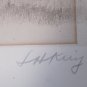 LH KING The Old Mill Engraving Print Signed with Remarque with Frame