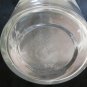 Vintage Etched Clear Glass Bottle with Stopper Floral Leaf Design 8-3/8 Inches