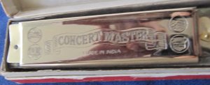Vintage Concert Master Harmonica 24 Hole 1979 Schackman 80273 w Orig Box and Booklet