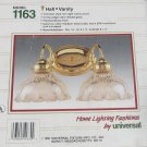 Brass Light Fixture Victorian Style Double Sconce Lamp Hall Vanity