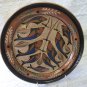 Glazed Flower Shape Plate With Fish from Capula, Mexico.