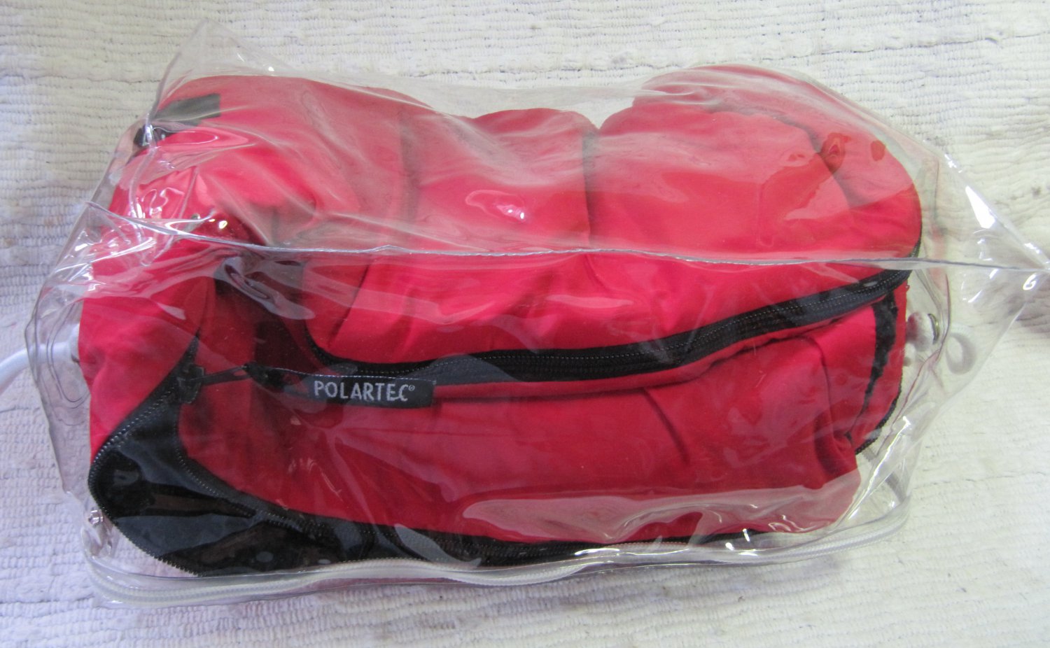 Polartec Roo Sax Baby Snuggler Bunting for Car Seat or Stroller Red w/ Black Fleece