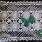 Brownlow Traditional Handmade Irish Lace Rectangular Trolley Tray Doily 22.5 x 14 White Cotton
