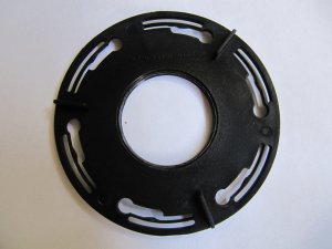 Omega Enlarger Lens Mount 3.5 Inch Twist 1/2 Inch Cone 39mm Threaded Hole P/N B.T.C. 9-401-0123