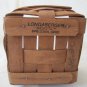 Longaberger Potpourri Basket 1989 Retired Small Traditional Hand Woven Wood with Handle