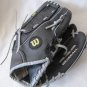 WILSON A200 Kid Child Baseball Glove 10 In Black Leather A2434W8