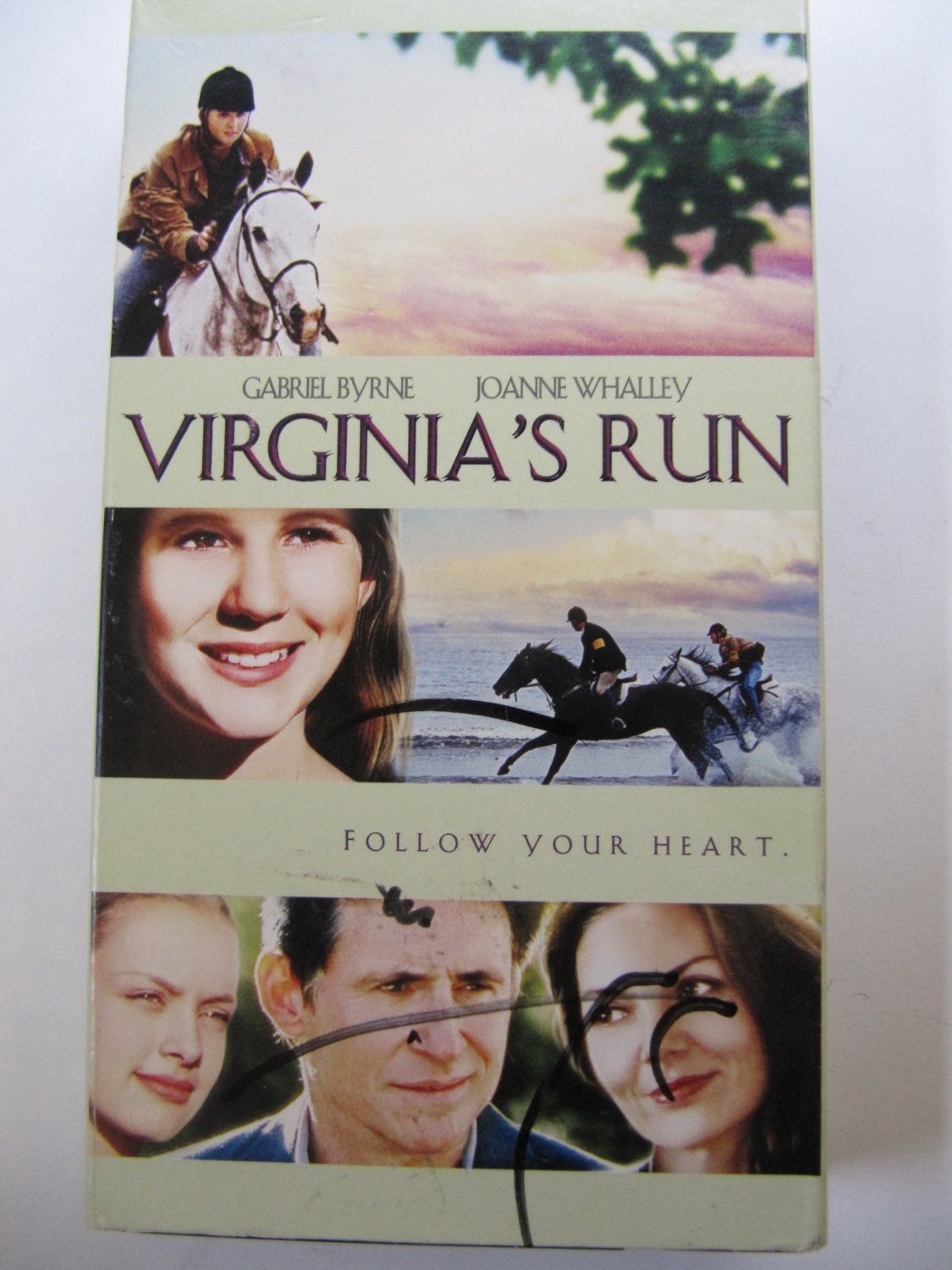 Virginia's Run VHS Video Horse Movie Starring Gabriel Byrne and Joanne Whalley