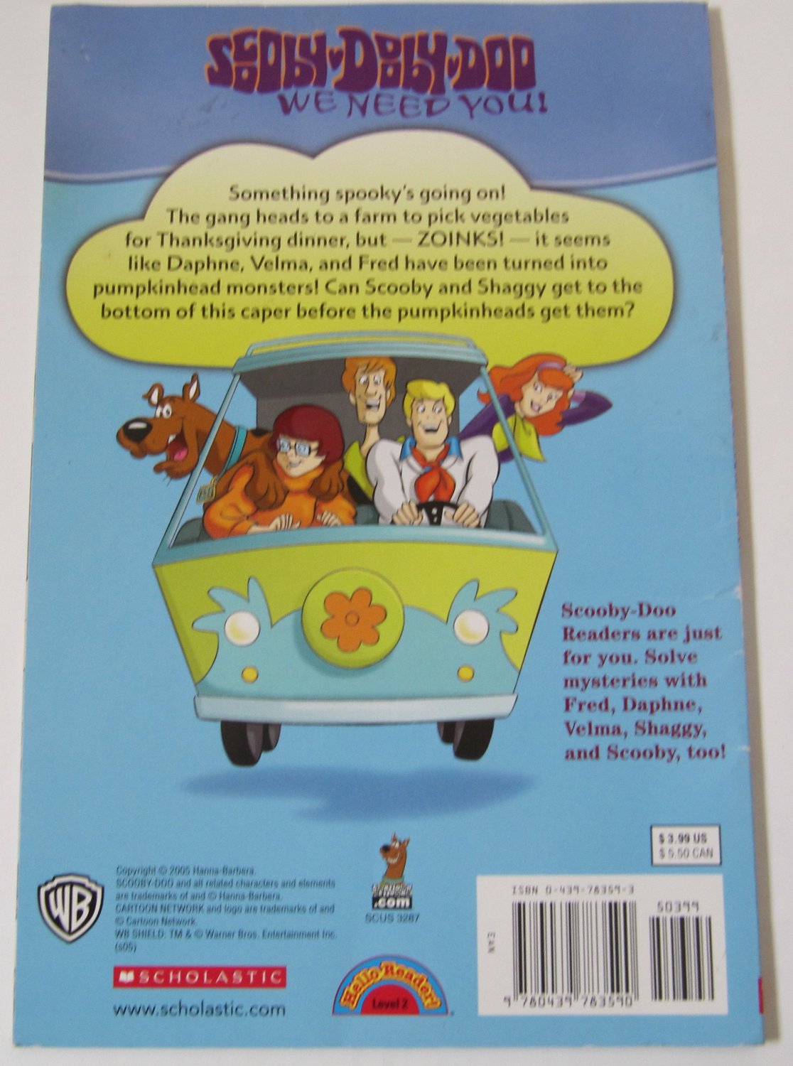 Scooby-Doo Readers The Thanksgiving Mystery Paperback Book Level 2 ...