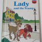 Walt Disney's Lady and the Tramp Hardcover Book Grolier 1981