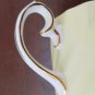 Vintage GLADSTONE Old Grecian Flute Tea & Toast Snack Plate Yellow Gilt Trim Bone China with Teacup