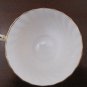 Vintage GLADSTONE Old Grecian Flute Tea & Toast Snack Plate Yellow Gilt Trim Bone China with Teacup