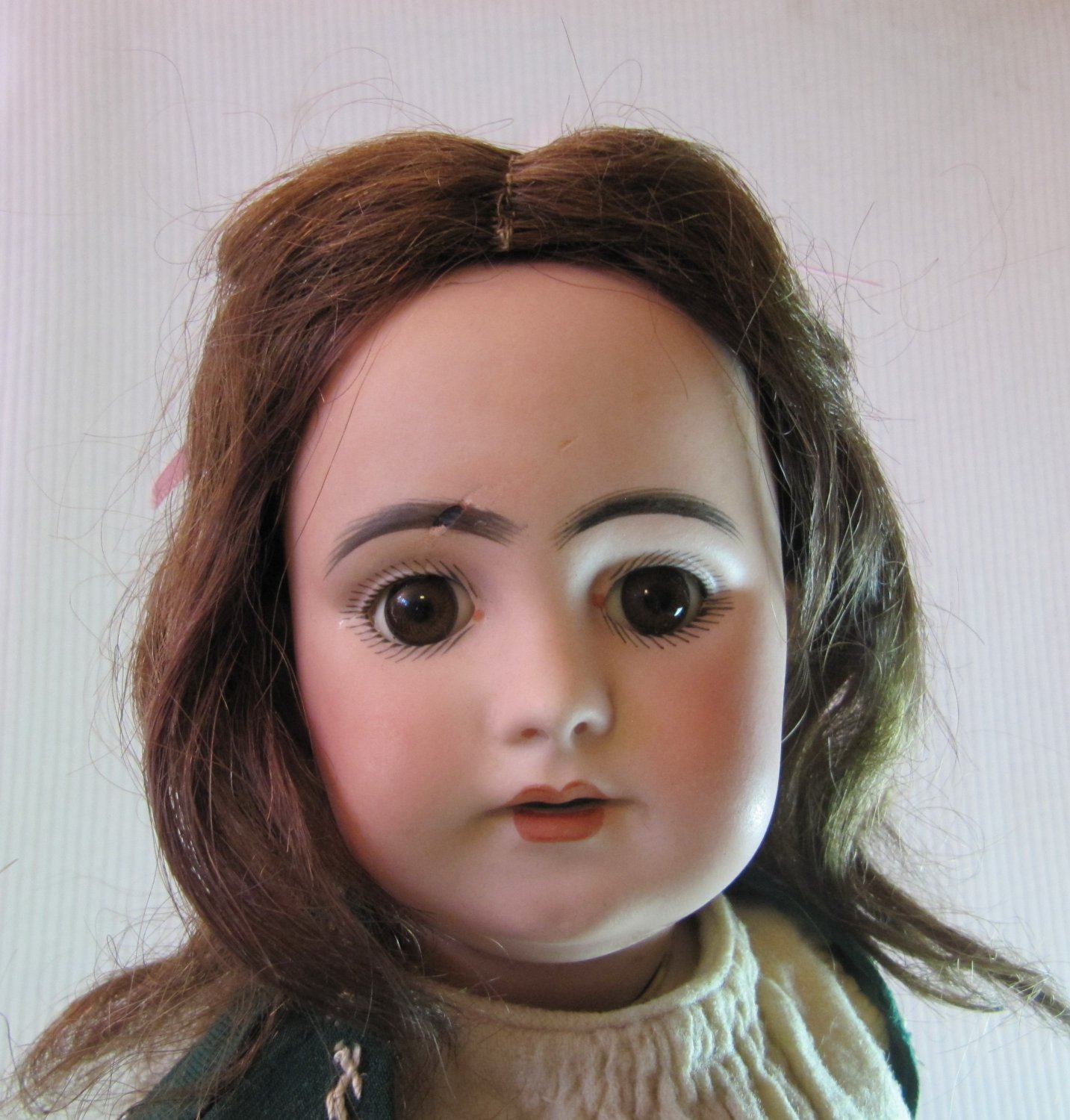 Antique C 1875 17” Simon And Halbig Doll Bisque Head 1009 No 8 Dep With