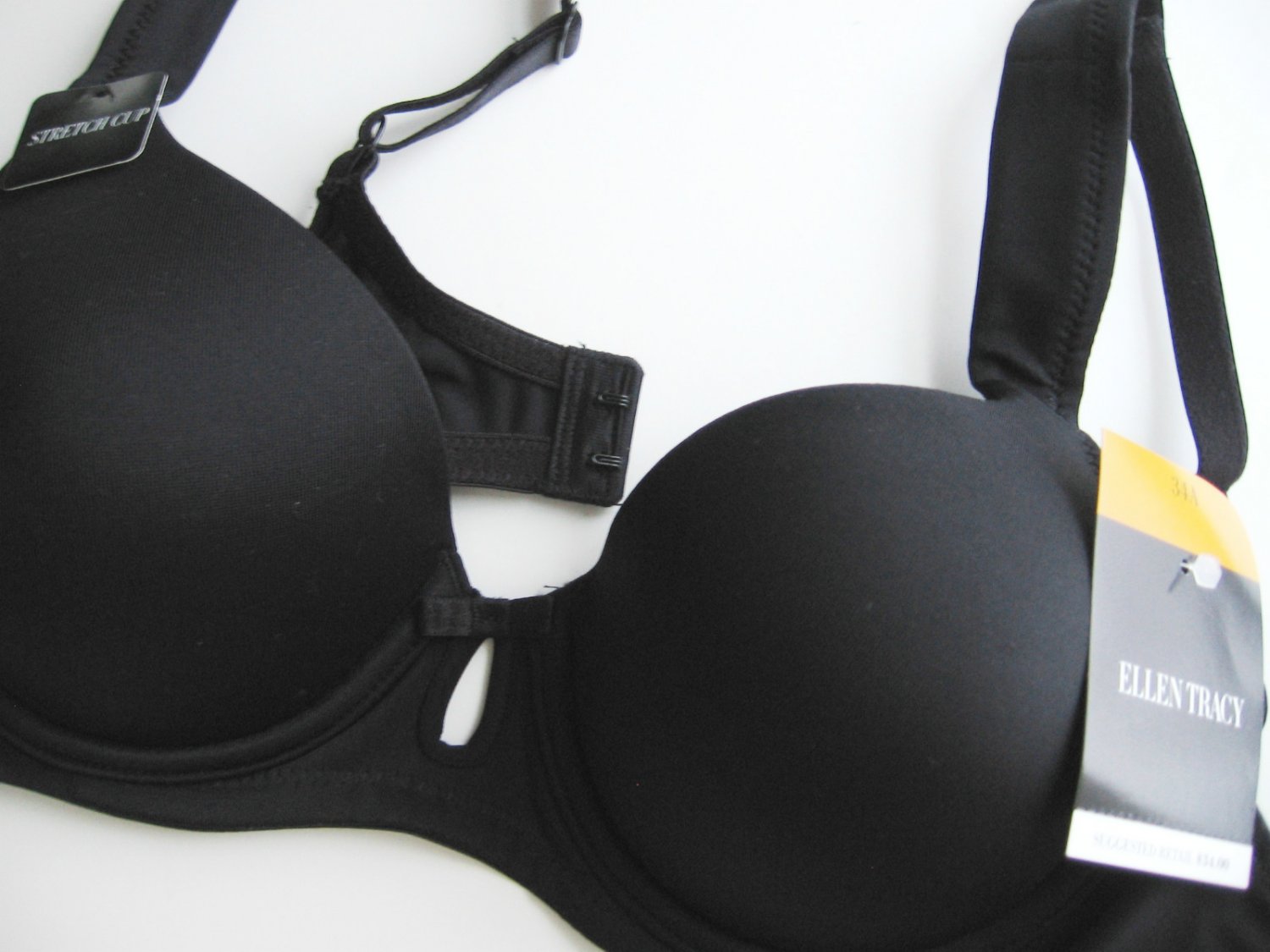 A292P Ellen Tracy Stretch Seamless Demi Contou Underwire Bra 59333 ...