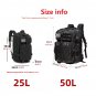 25L Sturdy Nylon Waterproof Tactical Sports Hunting Camping Hiking Bag Backpack Outdoor Rucksacks