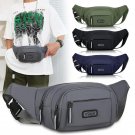 Men Canvas Fit Waistpack Thin Invisible Waist Bag Mobile Fanny Waist Packs
