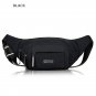 Men Canvas Fit Waistpack Thin Invisible Waist Bag Mobile Fanny Waist Packs