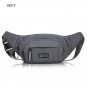 Men Canvas Fit Waistpack Thin Invisible Waist Bag Mobile Fanny Waist Packs