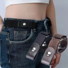 Women Men Jeans Pants Dress Adjustable Stretch Elastic Invisible Belt Buckle