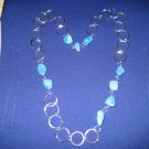 2-3-4 Blue Stone Necklace