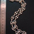 Unique Silver Thick Ring-Linked Chain/Necklace,17.7"