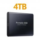Portable SSD 4TB Original Hard Disk USB3.1 High Speed Type-C for Phone/Loptop/Mac/PC Black