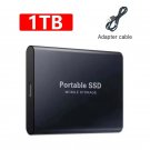 Black 1TB External Hard Drive Portable Solid State Drive 4TB High-speed SSD for Laptops/PC/Phone/Mac