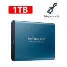 Blue  1TB External Hard Drive Portable Solid State Drive 4TB High-speed SSD for Laptops/PC/Phone/Mac