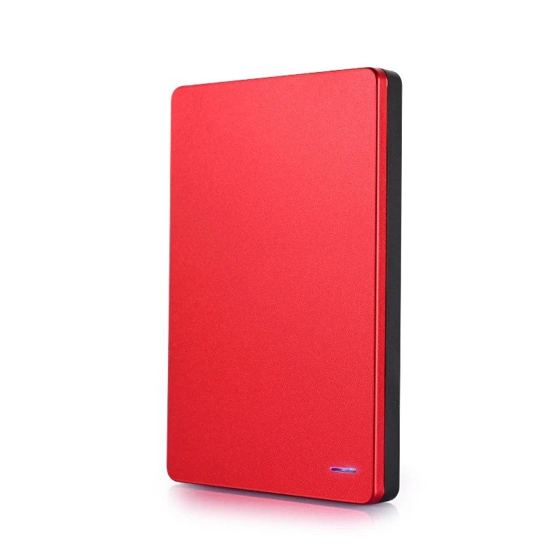 Portable HD External Hard Drive 500GB Red USB 3.0, HDD for PC, MacBook, PS4, PS5, 2.5"