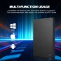 Portable HD External Hard Drive 500GB Red USB 3.0, HDD for PC, MacBook, PS4, PS5, 2.5"