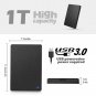 Portable HD External Hard Drive 500GB Red USB 3.0, HDD for PC, MacBook, PS4, PS5, 2.5"