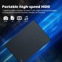Portable HD External Hard Drive 500GB Red USB 3.0, HDD for PC, MacBook, PS4, PS5, 2.5"