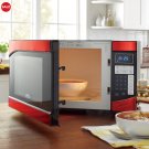 Ginny's .9 Cu. Ft. Metallic Microwave, Delicious Red