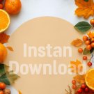 Fall Harvest Background – Pumpkin & Orange Autumn Backdrop
