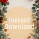 Christmas Pinecone Background
