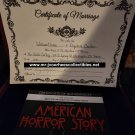 AHS American Horror Story Hotel Original Screen Used Lady Gaga Marriage Cer Prop