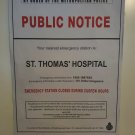 Extremely Rare! 28 Weeks Later Original Productio Used Police Warning Movie Prop
