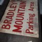 Friday the 13th Jason Voorhees Parking Area Original Production Used Sign Prop