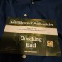 Breaking Bad Original Production Used Walter White Blue Button Shirt Movie Prop