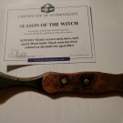 Extremely Rare! Season of the Witch Original Screen Used Monk Knife Movie Prop Extremely Rare! Season of the Witch Original Screen Used Monk Knife Movie Prop