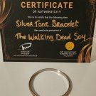 The Walking Dead Original Production Used Daryl Scavenged Silver Bracelet Prop