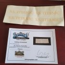 Extremely Rare! Titanic Original Screen Used Gold Transfer Ticket Movie Prop
