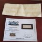 Extremely Rare! Titanic Original Screen Used Gold Transfer Ticket Movie Prop