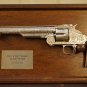 Franklin Mint Vintage Wyatt Earp .44 Revolver Wall Hanger on Original Display