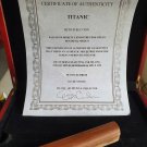 Extremely Rare! Titanic Original Screen Used Piece of Bench Movie Prop