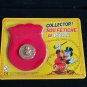 Extremely Rare! Disney Uncle Scrooge One Picsou Brass Magazine Coin in Card