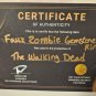 AMC The Walking Dead Original Screen Used Faux Zombie Gemstone Ring Movie Prop